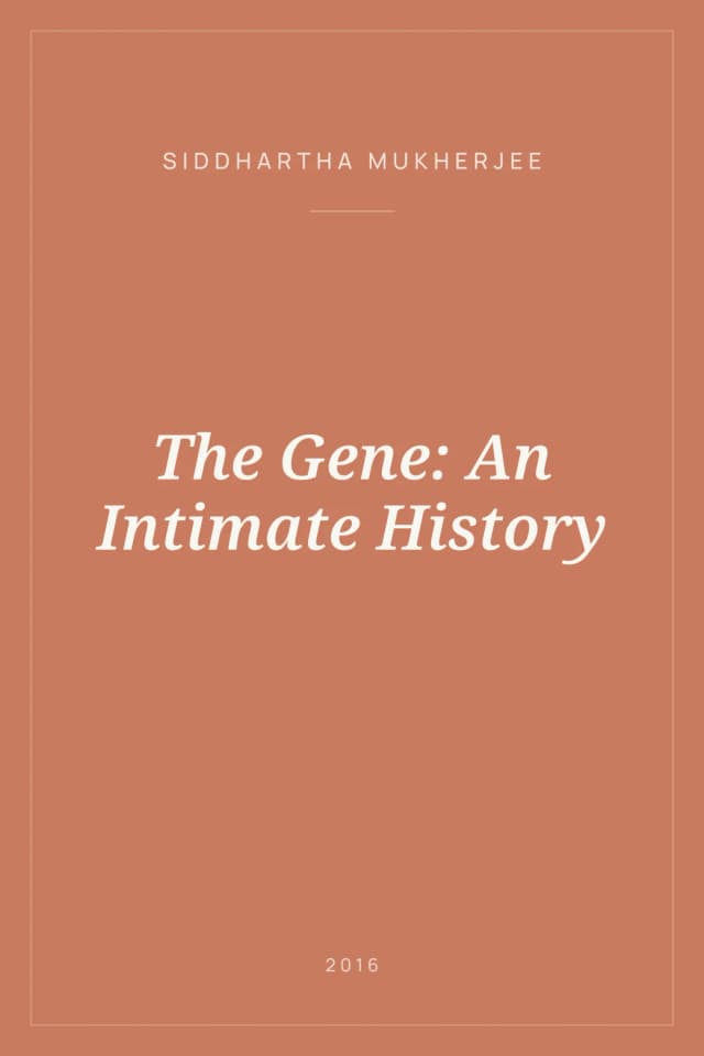 Portada de The Gene: An Intimate History