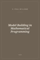 Portada de Model Building in Mathematical Programming