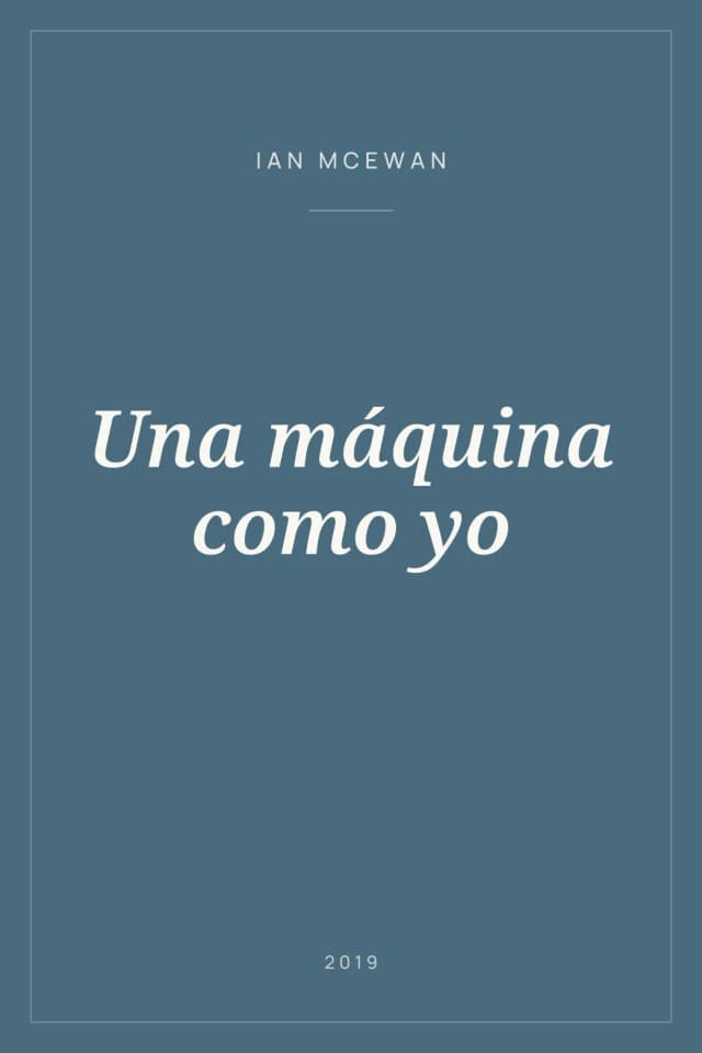 Portada de Una máquina como yo