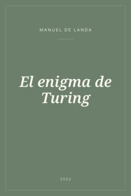 Portada de El enigma de Turing