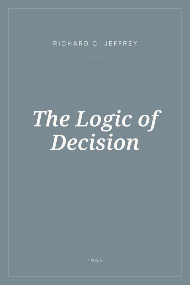 Portada de The Logic of Decision