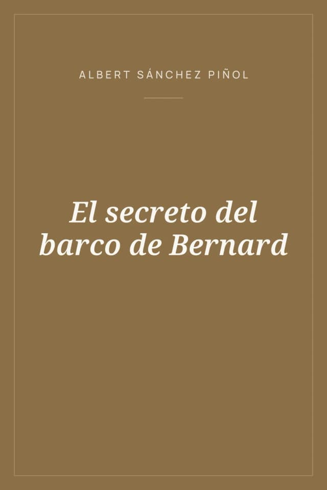 Portada de El secreto del barco de Bernard