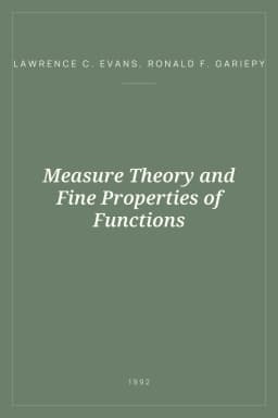 Portada de Measure Theory and Fine Properties of Functions