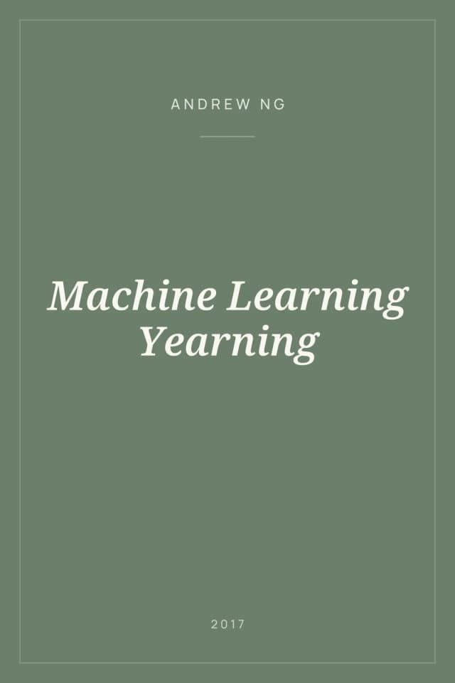 Portada de Machine Learning Yearning