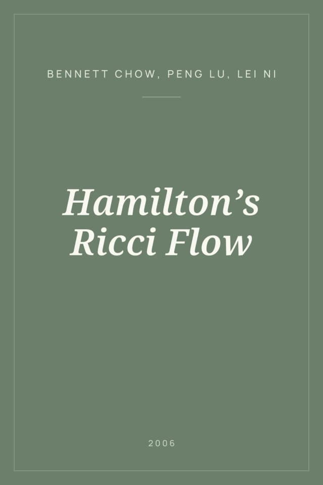 Portada de Hamilton’s Ricci Flow