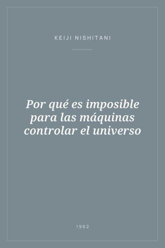 Portada de Por qué es imposible para las máquinas controlar el universo