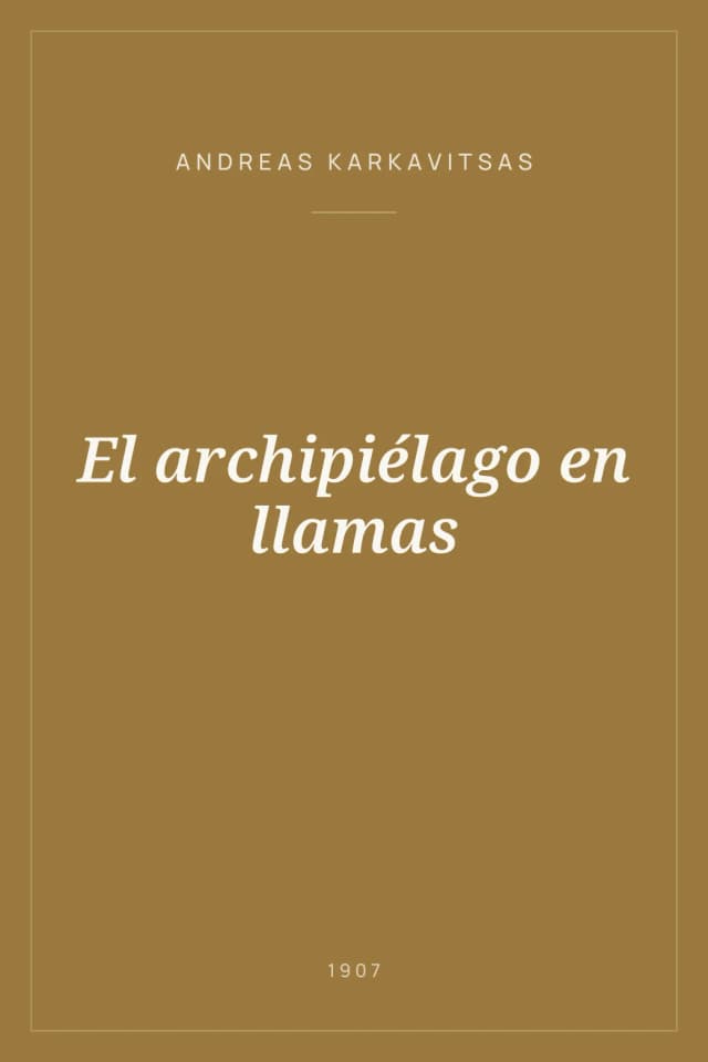 Portada de El archipiélago en llamas