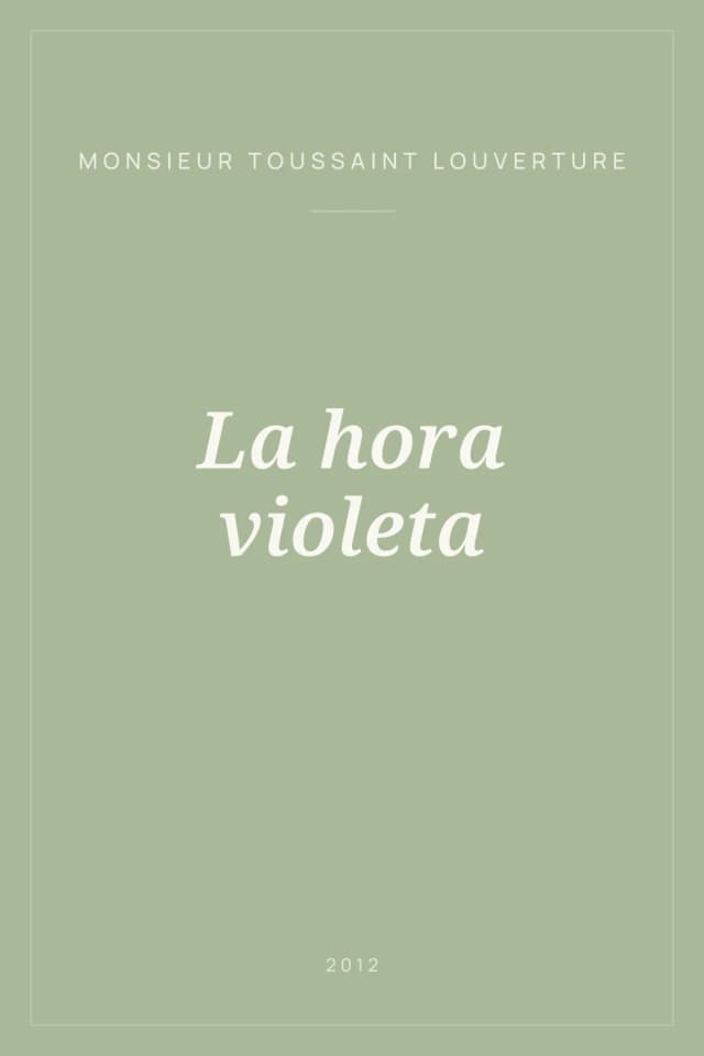 Portada de La hora violeta