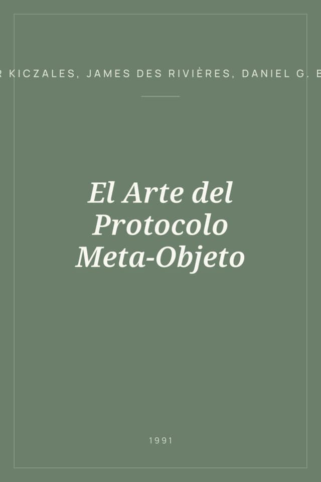 Portada de El Arte del Protocolo Meta-Objeto