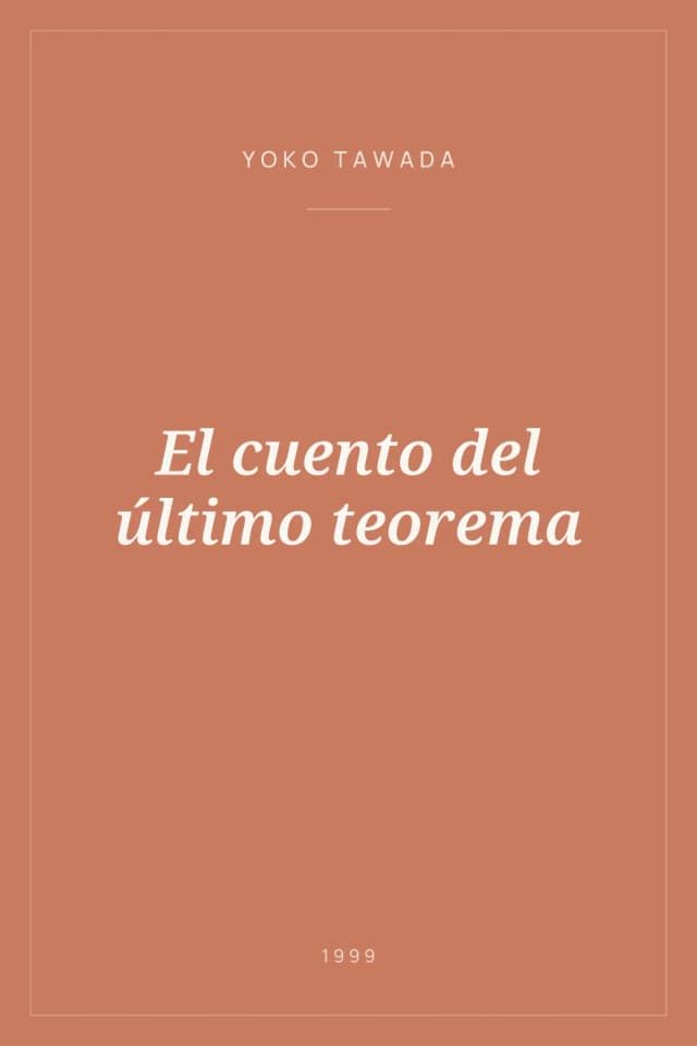 Portada de El cuento del último teorema