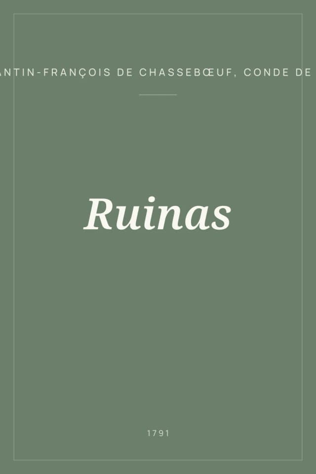 Portada de Ruinas