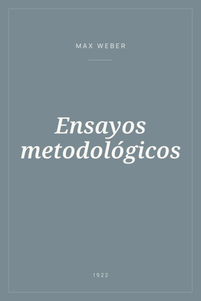Portada de Ensayos metodológicos