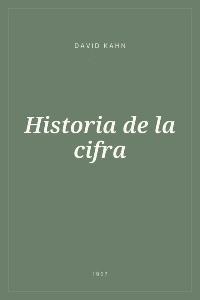 Portada de Historia de la cifra