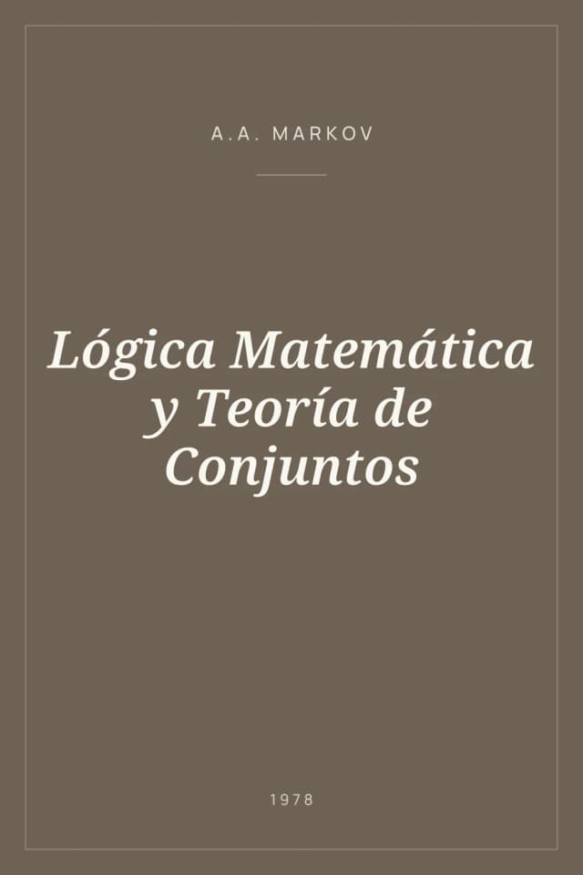 Portada de Lógica Matemática y Teoría de Conjuntos