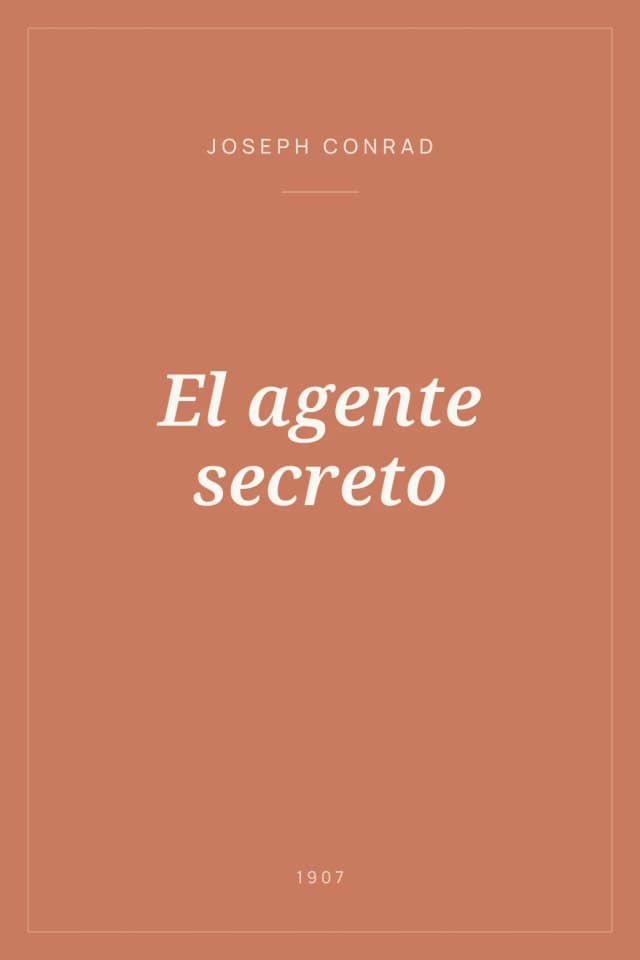 Portada de El agente secreto