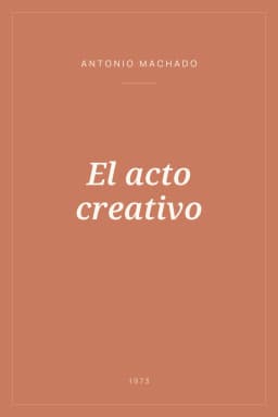 Portada de El acto creativo