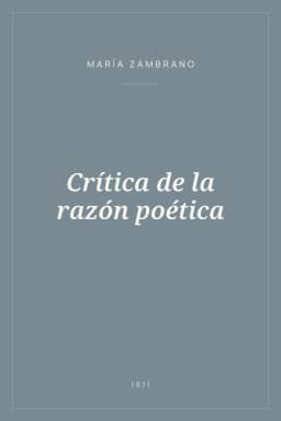 Portada de Crítica de la razón poética