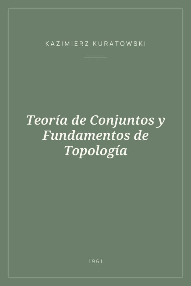 Portada de Teoría de Conjuntos y Fundamentos de Topología