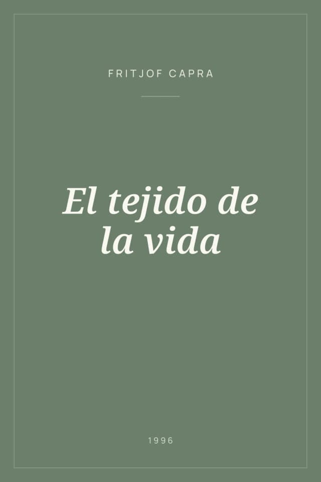 Portada de El tejido de la vida