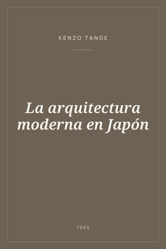 Portada de La arquitectura moderna en Japón