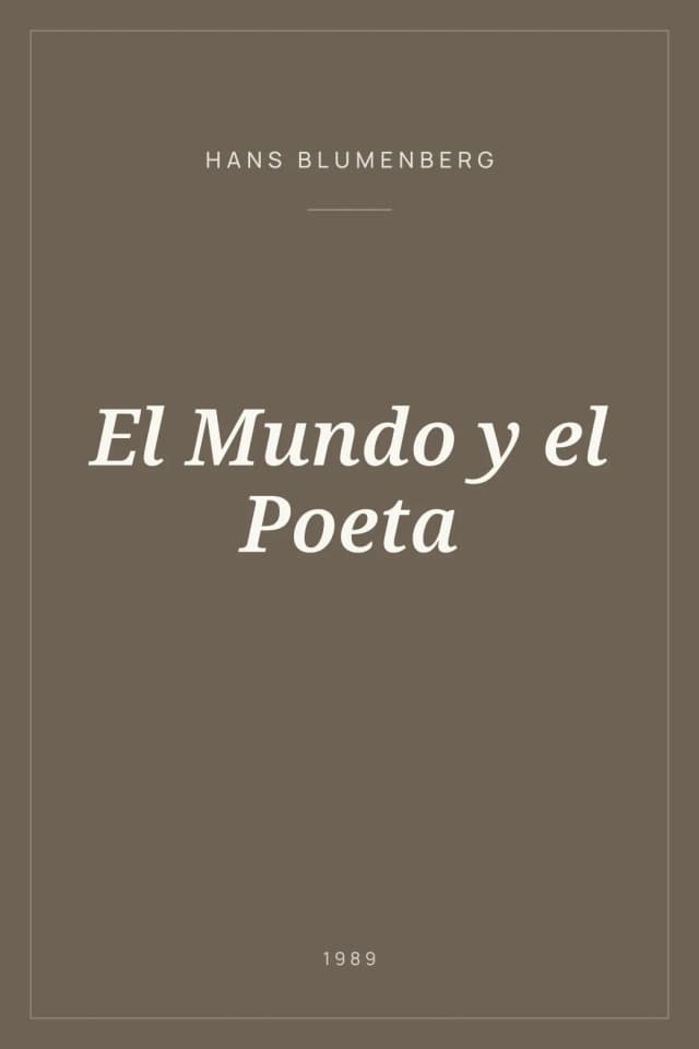 Portada de El Mundo y el Poeta