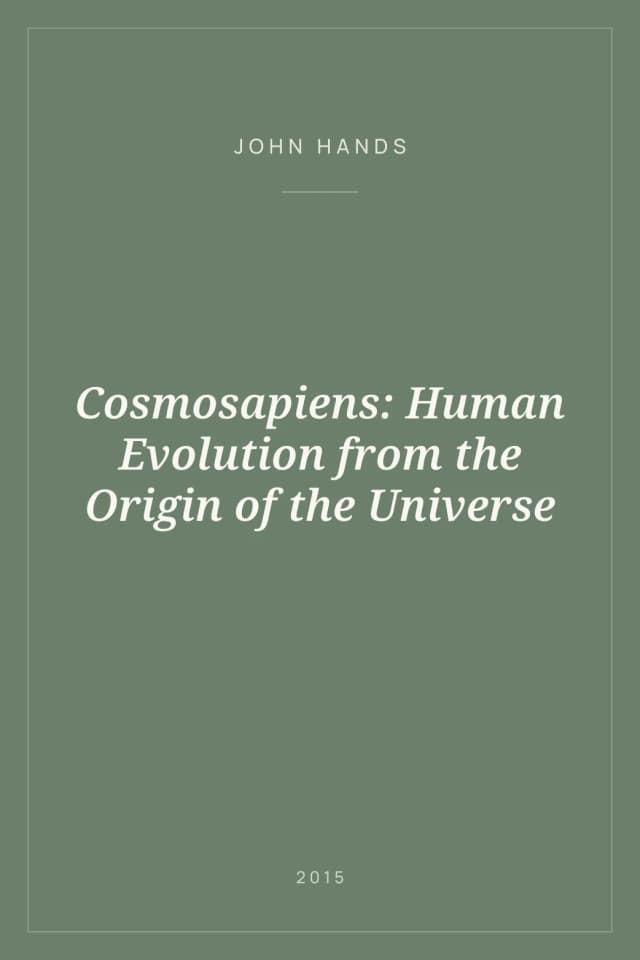 Portada de Cosmosapiens: Human Evolution from the Origin of the Universe