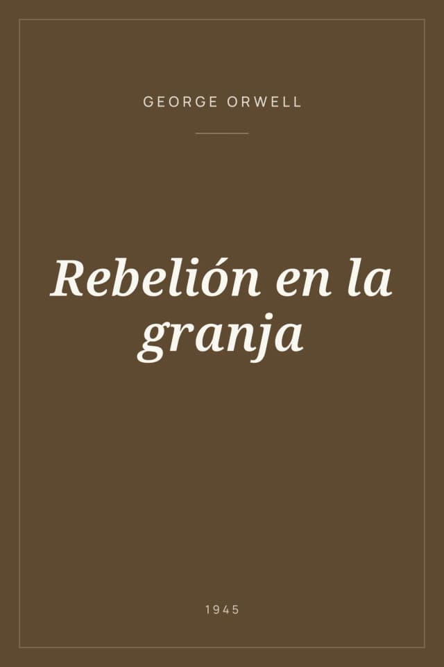 Portada de Rebelión en la granja