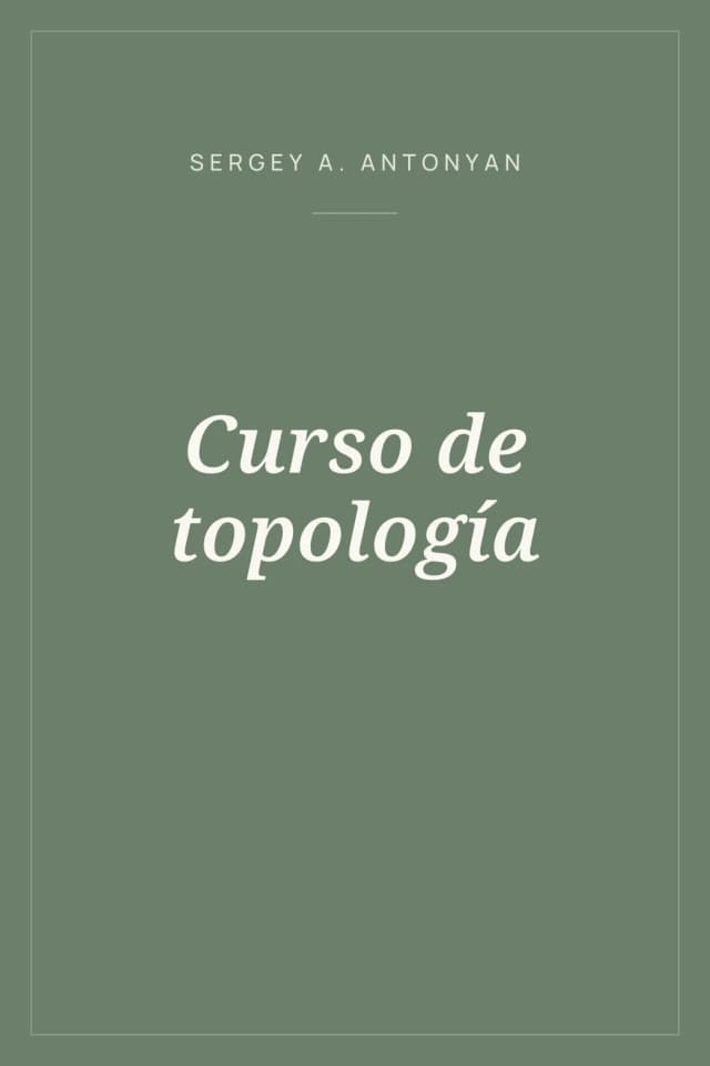 Portada de Curso de topología