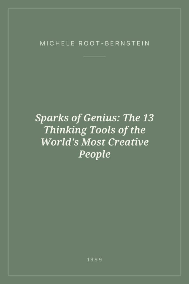 Portada de Sparks of Genius: The 13 Thinking Tools of the World's Most Creative People