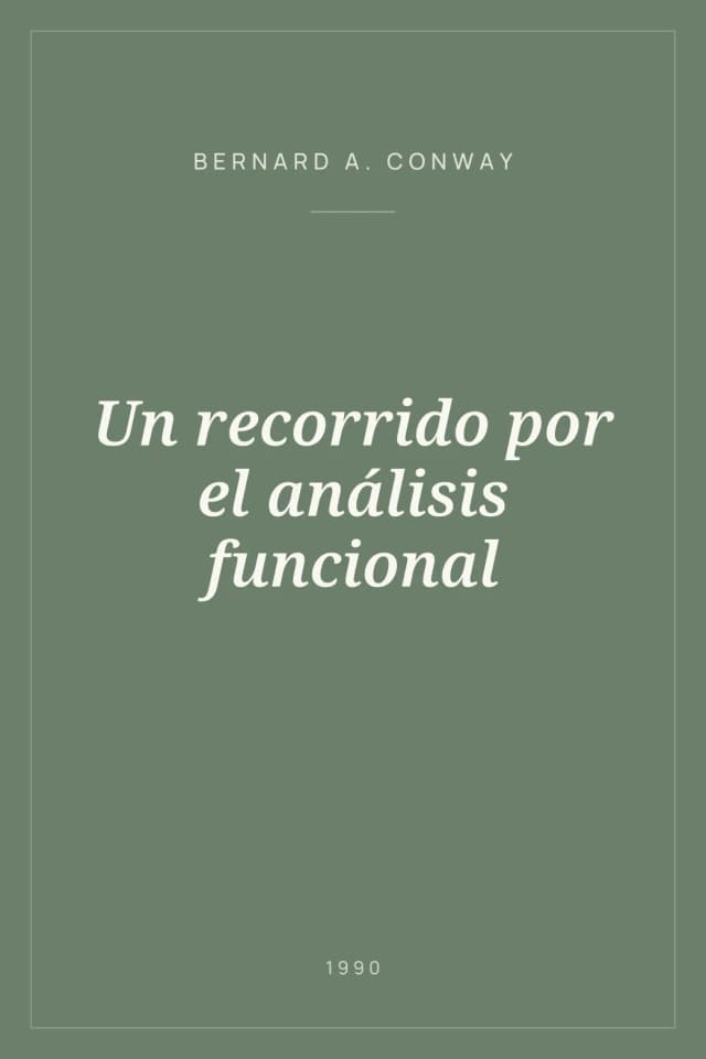 Portada de Un recorrido por el análisis funcional