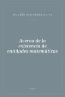 Portada de Acerca de la existencia de entidades matemáticas
