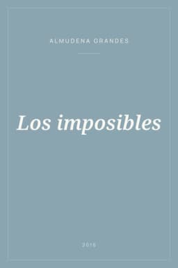 Portada de Los imposibles