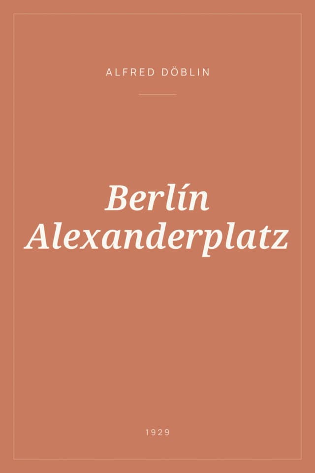 Portada de Berlín Alexanderplatz
