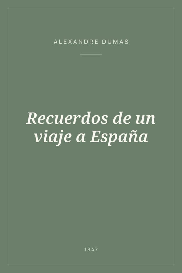 Portada de Recuerdos de un viaje a España