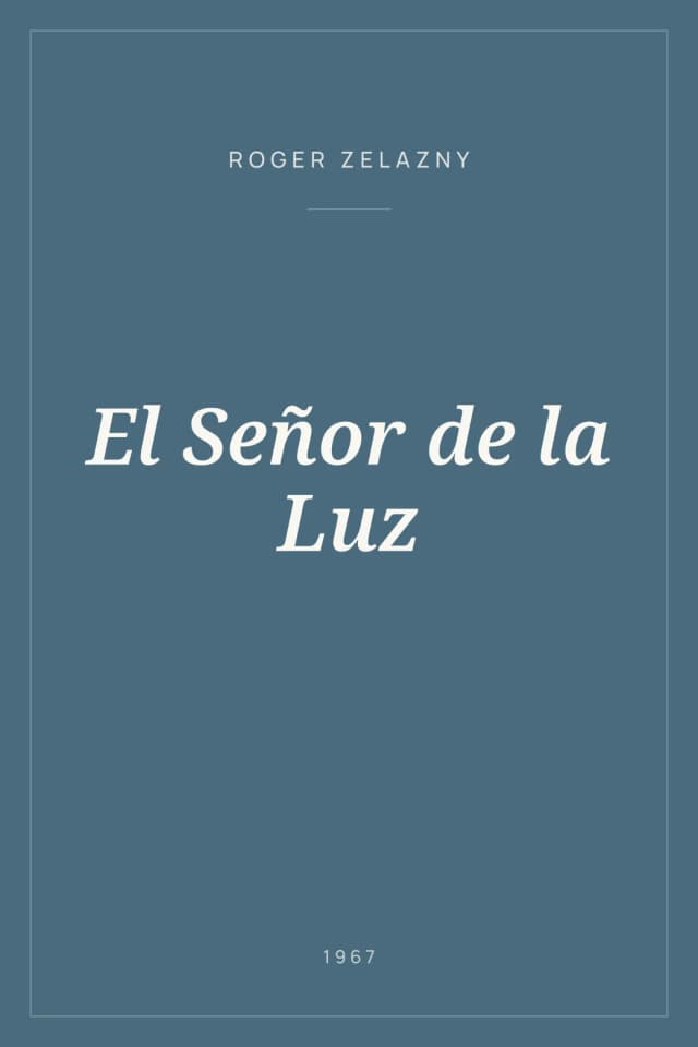 Portada de El Señor de la Luz