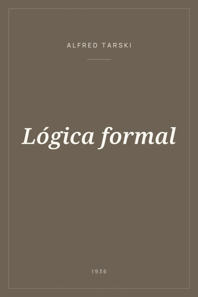 Portada de Lógica formal