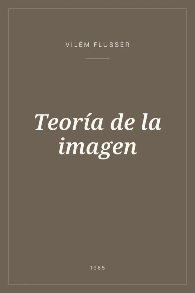 Portada de Teoría de la imagen