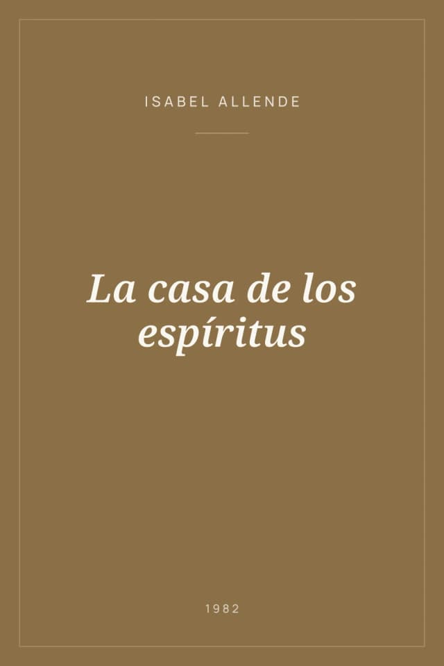 Portada de La casa de los espíritus