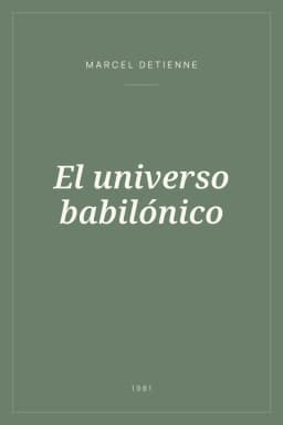 Portada de El universo babilónico
