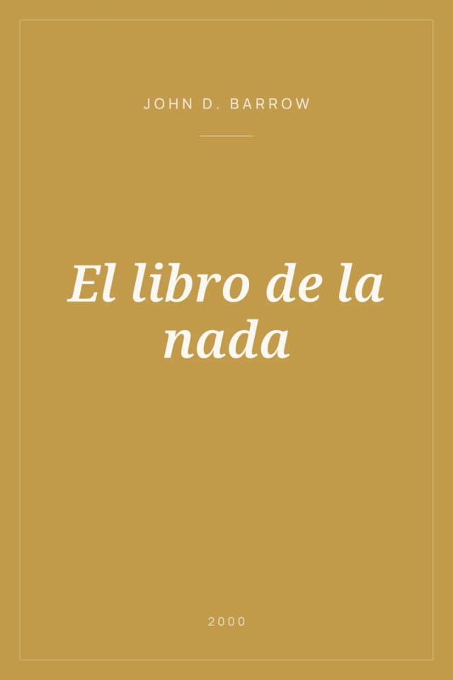 Portada de El libro de la nada
