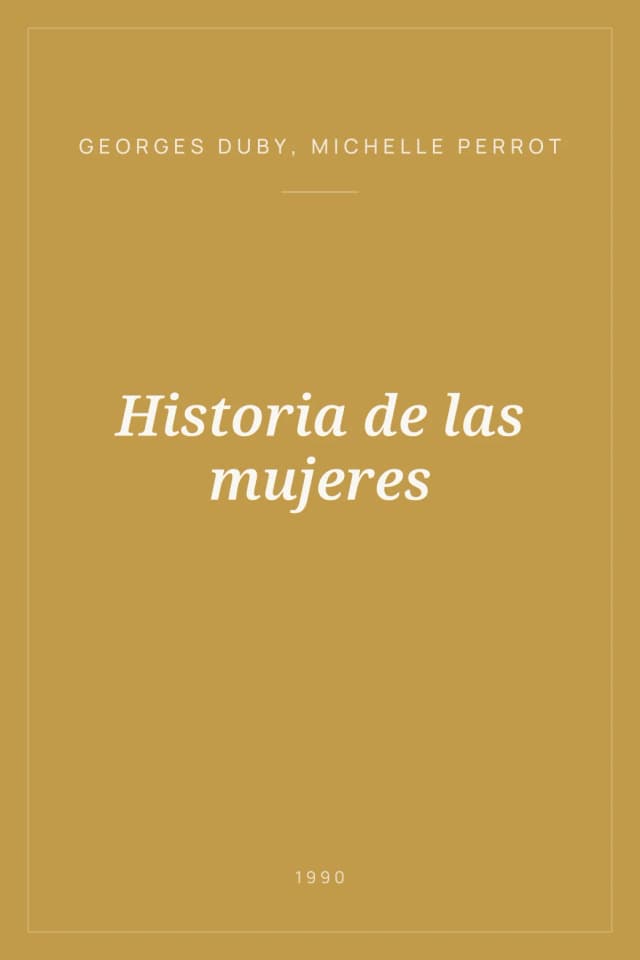 Portada de Historia de las mujeres