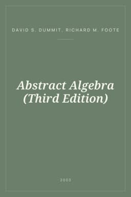 Portada de Abstract Algebra (Third Edition)