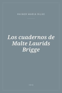 Portada de Los cuadernos de Malte Laurids Brigge