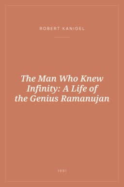 Portada de The Man Who Knew Infinity: A Life of the Genius Ramanujan