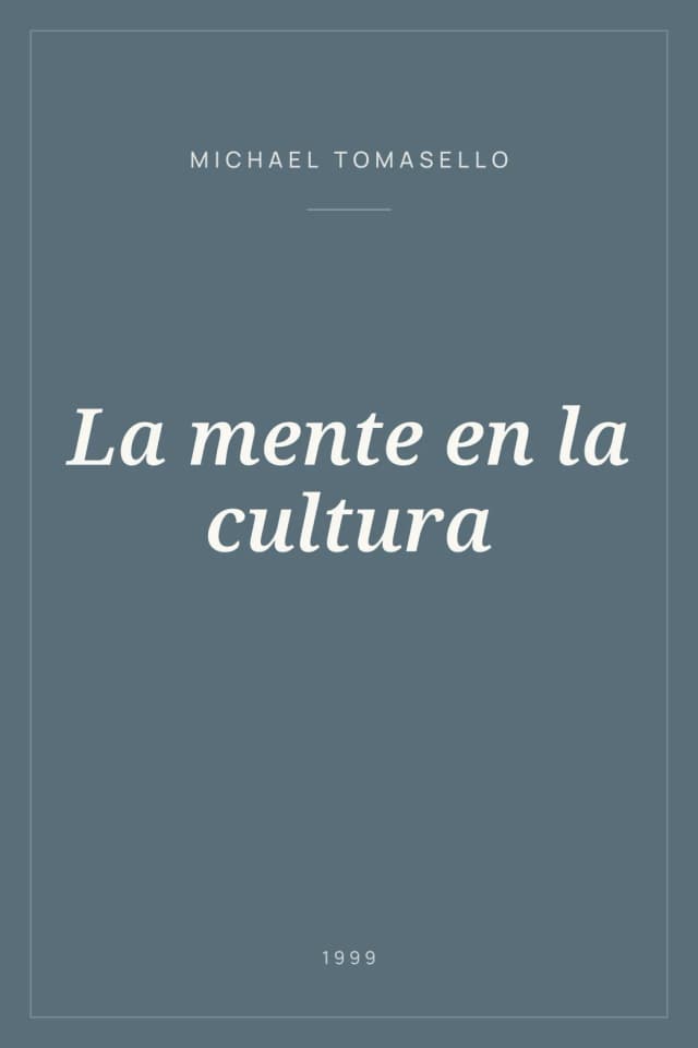 Portada de La mente en la cultura