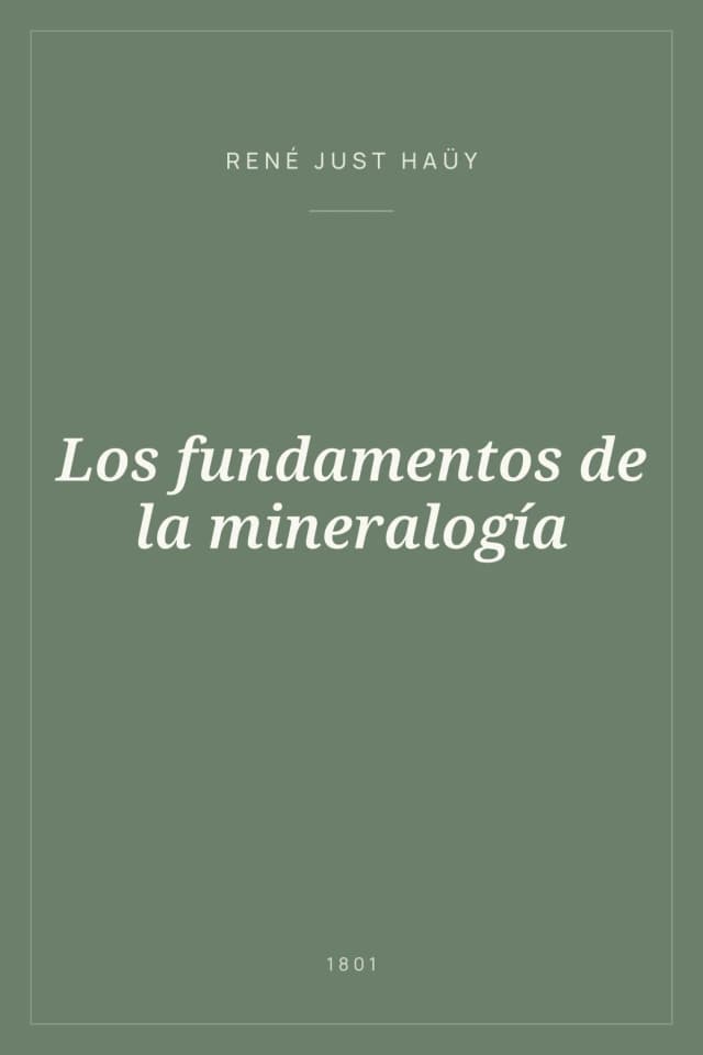 Portada de Los fundamentos de la mineralogía