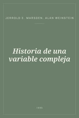 Portada de Historia de una variable compleja