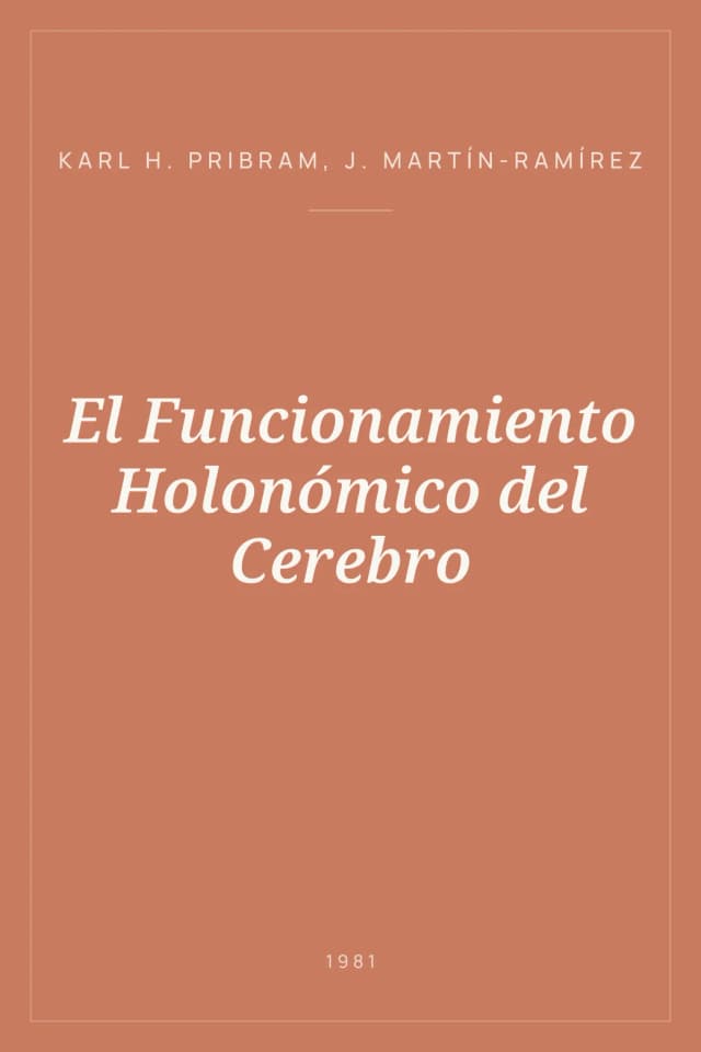 Portada de El Funcionamiento Holonómico del Cerebro