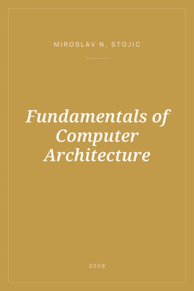 Portada de Fundamentals of Computer Architecture