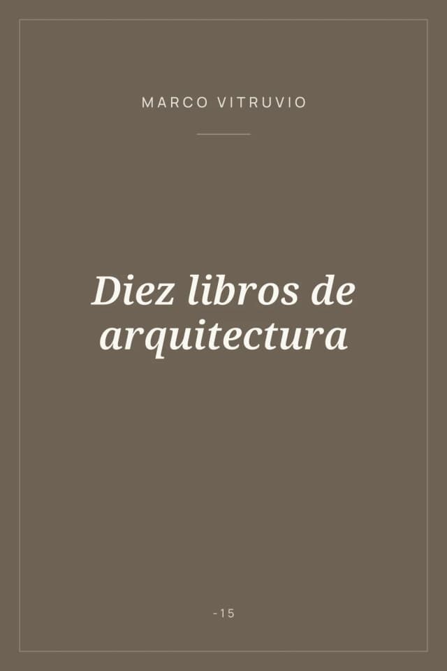 Portada de Diez libros de arquitectura